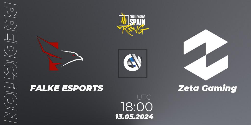 FALKE ESPORTS - Zeta Gaming: Maç tahminleri. 13.05.2024 at 18:00, VALORANT, VALORANT Challengers 2024 Spain: Rising Split 2
