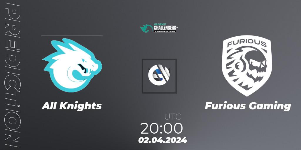 All Knights - Furious Gaming: Maç tahminleri. 02.04.2024 at 20:00, VALORANT, VALORANT Challengers 2024: LAS Split 1