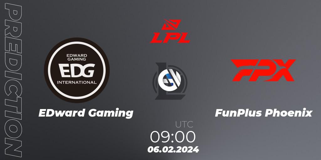 EDward Gaming - FunPlus Phoenix: Maç tahminleri. 06.02.2024 at 09:00, LoL, LPL Spring 2024 - Group Stage
