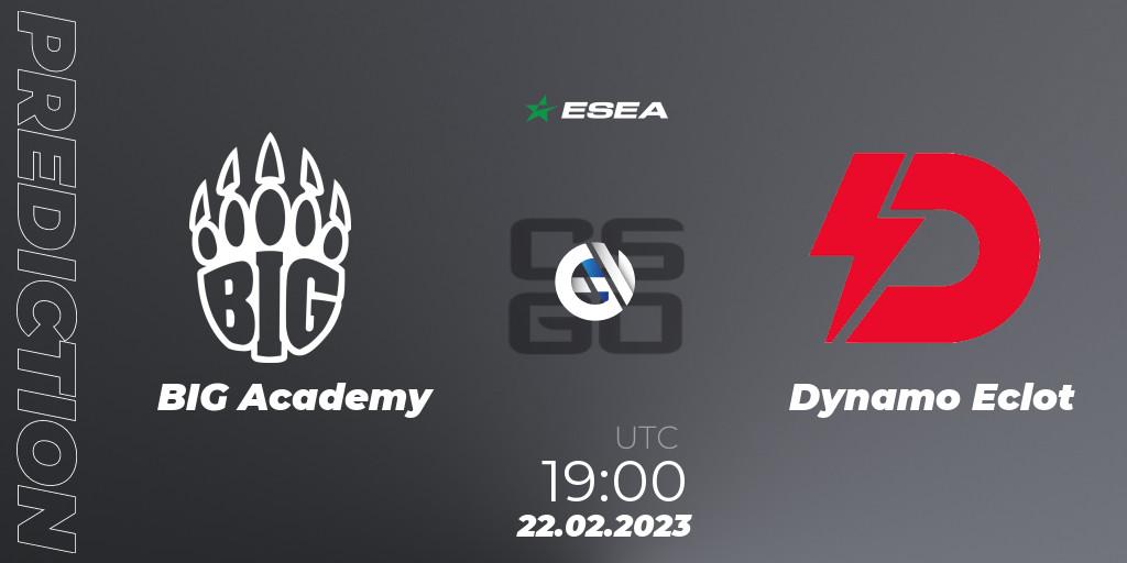 BIG Academy - Dynamo Eclot: Maç tahminleri. 02.03.2023 at 19:00, Counter-Strike (CS2), ESEA Season 44: Advanced Division - Europe