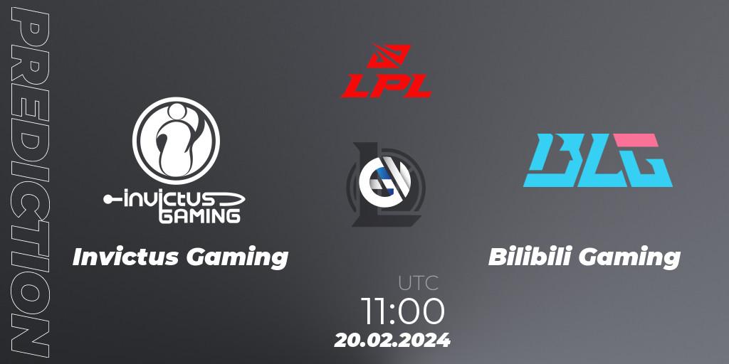 Invictus Gaming - Bilibili Gaming: Maç tahminleri. 20.02.2024 at 11:00, LoL, LPL Spring 2024 - Group Stage