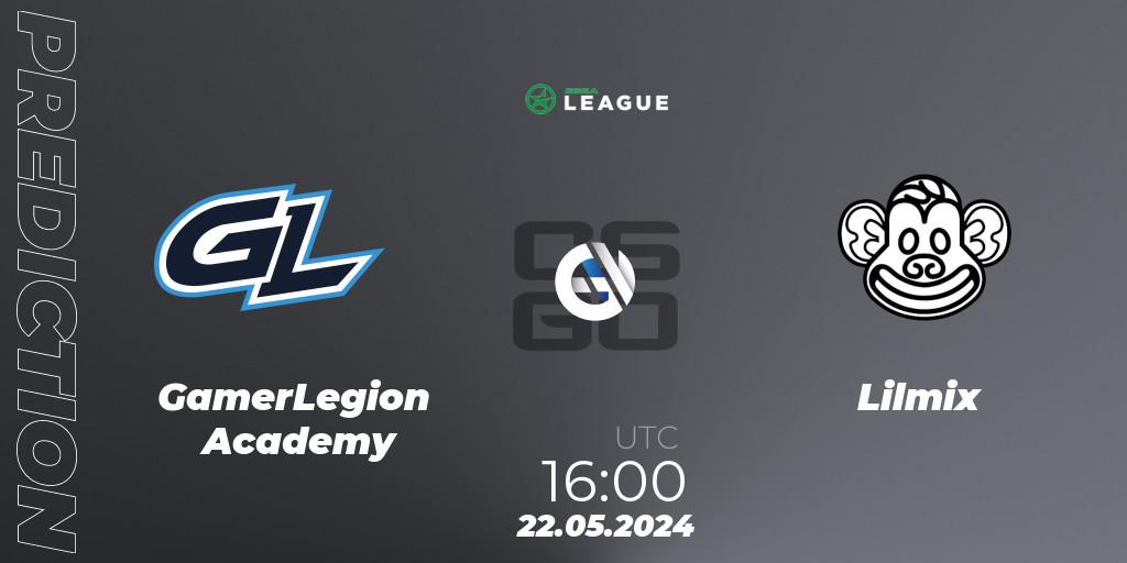 GamerLegion Academy - Lilmix: Maç tahminleri. 22.05.2024 at 16:00, Counter-Strike (CS2), ESEA Season 49: Advanced Division - Europe