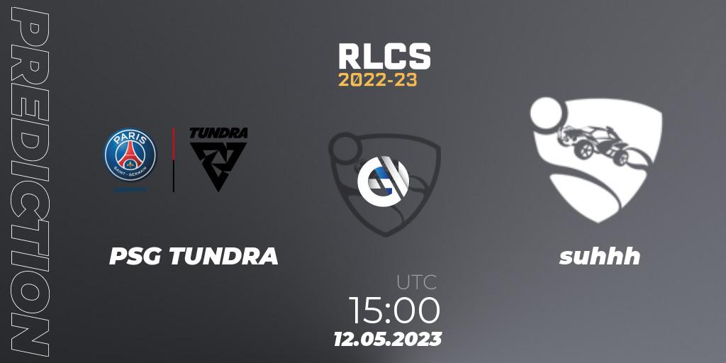 PSG TUNDRA - suhhh: Maç tahminleri. 12.05.2023 at 15:00, Rocket League, RLCS 2022-23 - Spring: Europe Regional 1 - Spring Open
