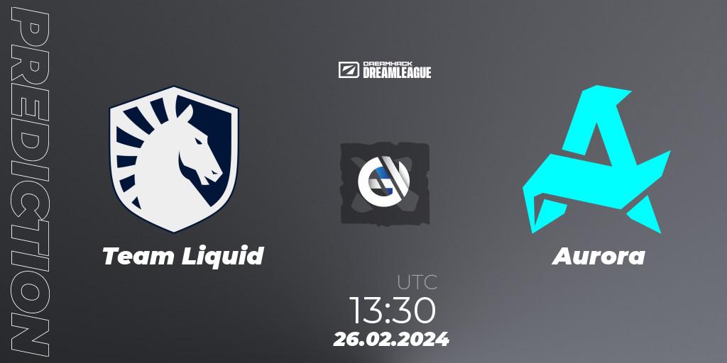 Team Liquid - Aurora: Maç tahminleri. 26.02.24, Dota 2, DreamLeague Season 22