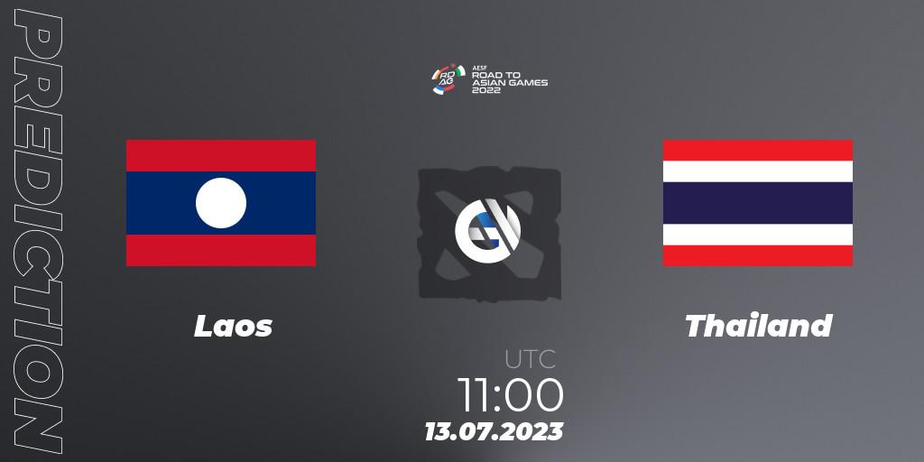 Laos - Thailand: Maç tahminleri. 13.07.2023 at 11:00, Dota 2, 2022 AESF Road to Asian Games - Southeast Asia