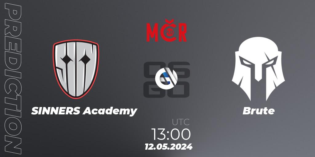 SINNERS Academy - Brute: Maç tahminleri. 12.05.2024 at 13:00, Counter-Strike (CS2), Tipsport Cup Spring 2024: Closed Qualifier