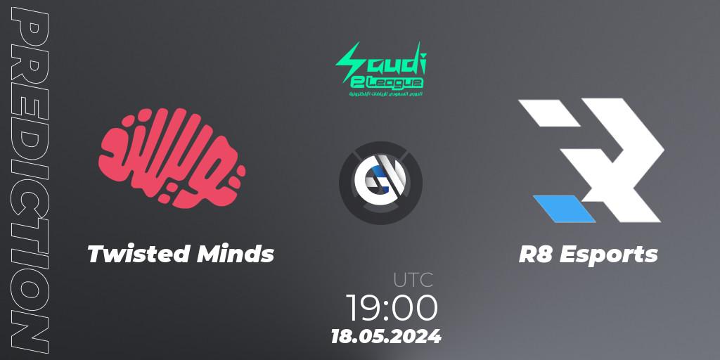 Twisted Minds - R8 Esports: Maç tahminleri. 18.05.2024 at 19:00, Overwatch, Saudi eLeague 2024 - Major 2 Phase 1
