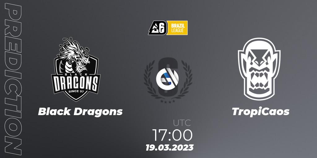 Black Dragons - TropiCaos: Maç tahminleri. 19.03.23, Rainbow Six, Brazil League 2023 - Stage 1