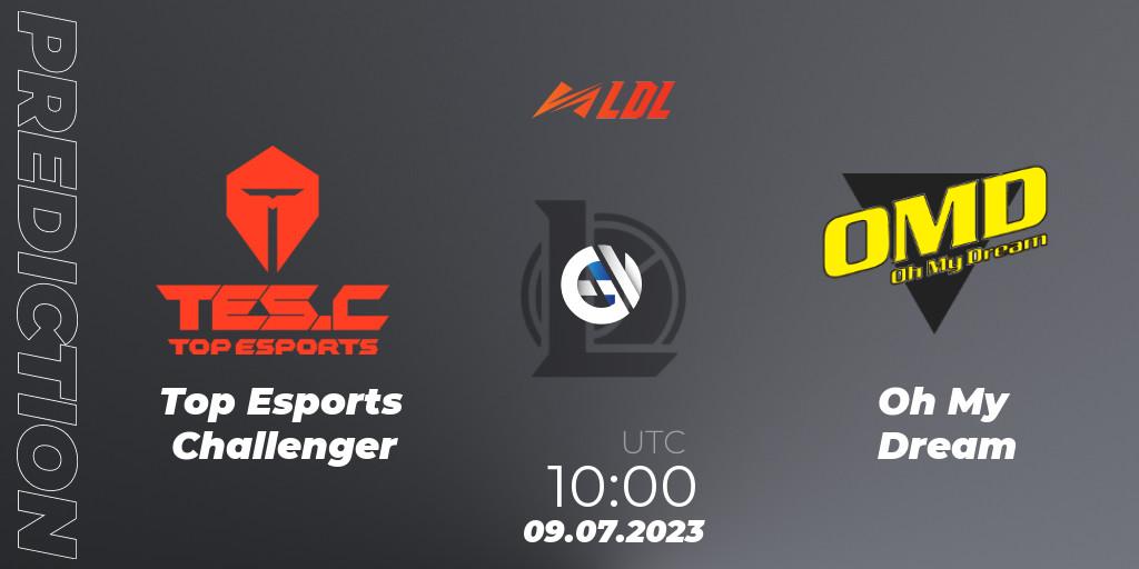 Top Esports Challenger - Oh My Dream: Maç tahminleri. 09.07.2023 at 11:00, LoL, LDL 2023 - Regular Season - Stage 3