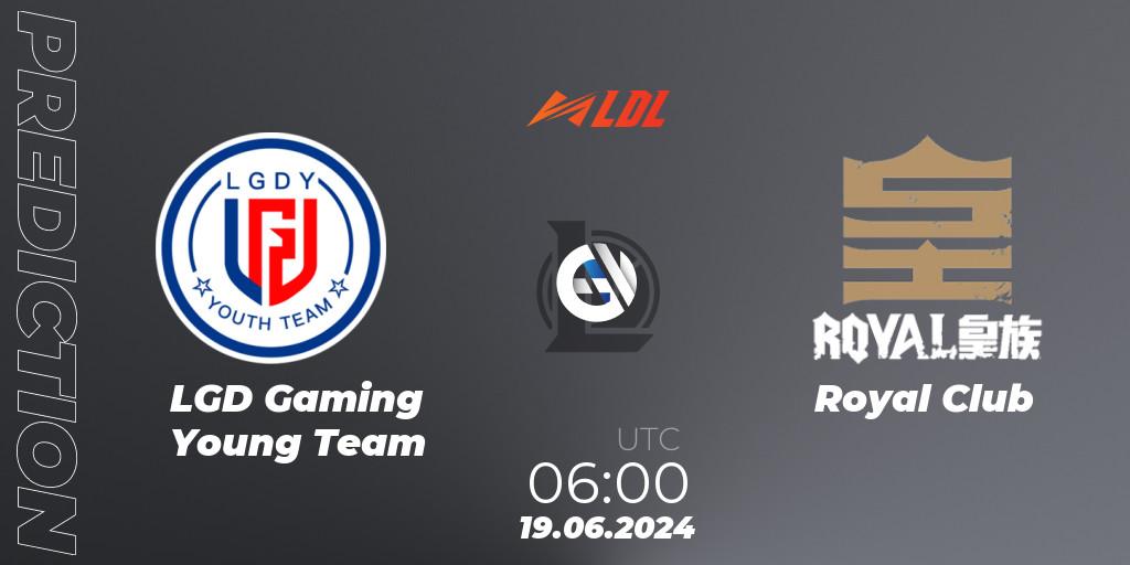 LGD Gaming Young Team - Royal Club: Maç tahminleri. 19.06.2024 at 06:00, LoL, LDL 2024 - Stage 3