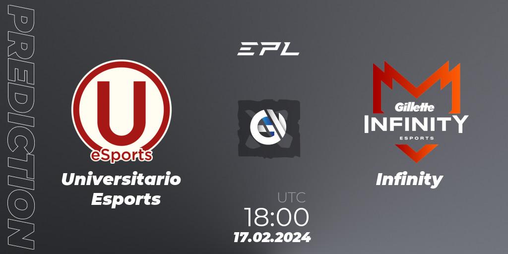 Universitario Esports - Infinity: Maç tahminleri. 17.02.24, Dota 2, European Pro League World Series America Season 9