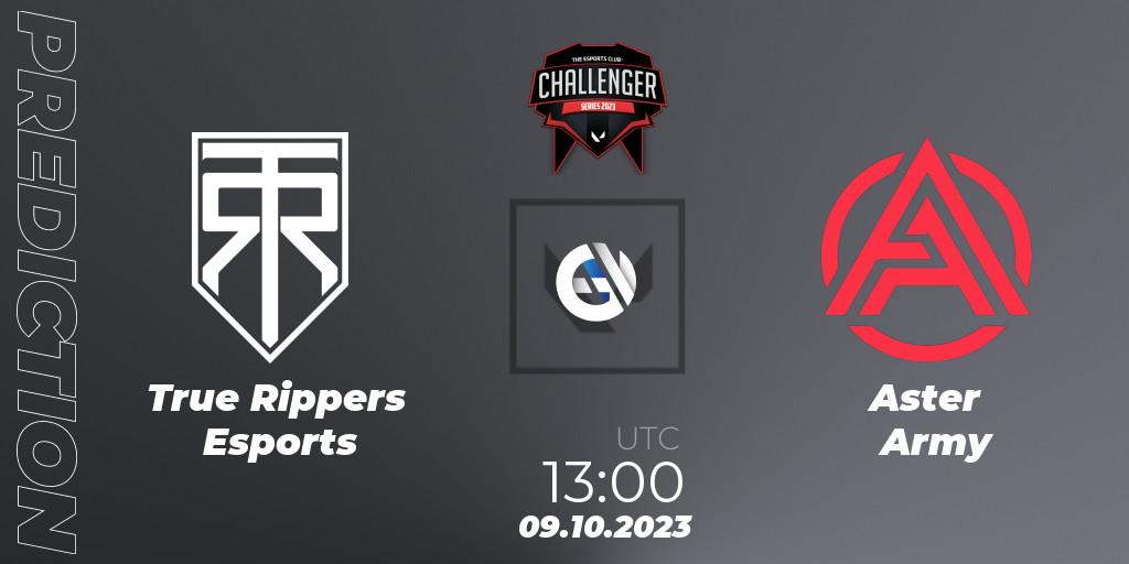 True Rippers Esports - Aster Army: Maç tahminleri. 09.10.2023 at 13:15, VALORANT, TEC Challenger Series 10