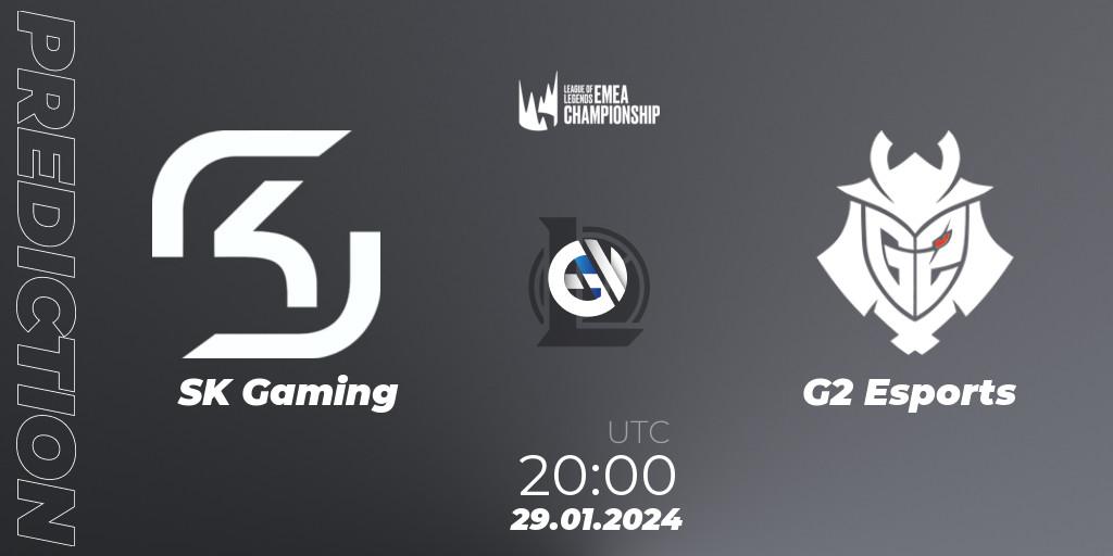 SK Gaming - G2 Esports: Maç tahminleri. 29.01.24, LoL, LEC Winter 2024 - Regular Season