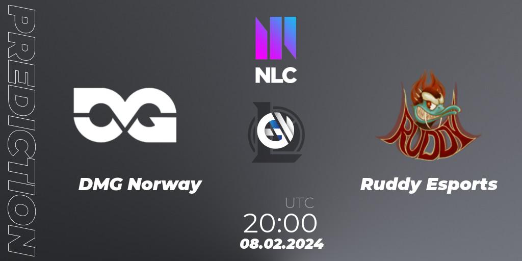 DMG Norway - Ruddy Esports: Maç tahminleri. 08.02.2024 at 20:00, LoL, NLC 1st Division Spring 2024