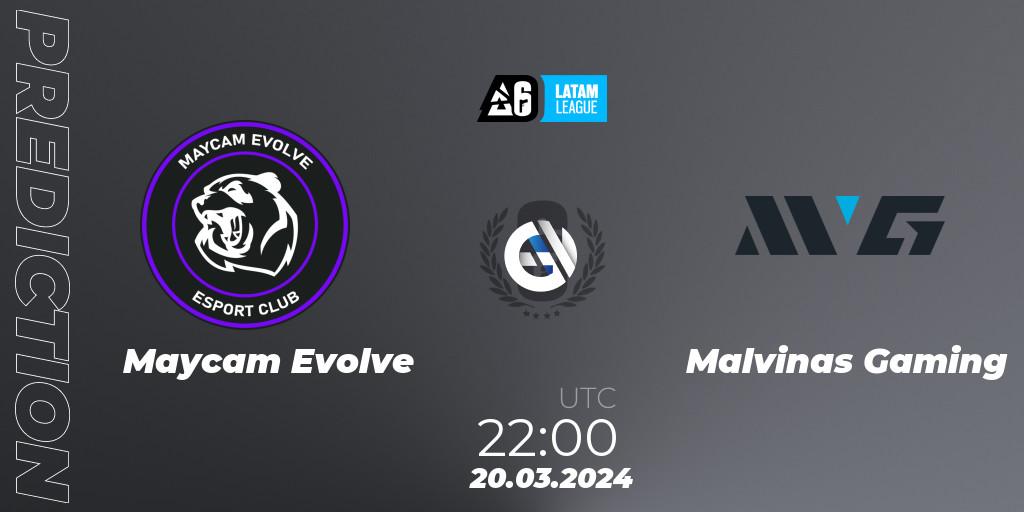 Maycam Evolve - Malvinas Gaming: Maç tahminleri. 20.03.2024 at 22:00, Rainbow Six, LATAM League 2024 - Stage 1: LATAM South