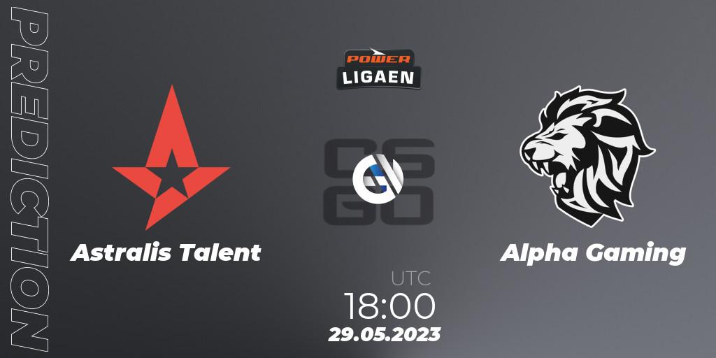 Astralis Talent - Alpha Gaming: Maç tahminleri. 30.05.23, CS2 (CS:GO), Dust2.dk Ligaen Season 23