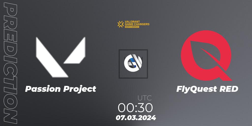 Passion Project - FlyQuest RED: Maç tahminleri. 07.03.2024 at 00:30, VALORANT, VCT 2024: Game Changers North America Series Series 1