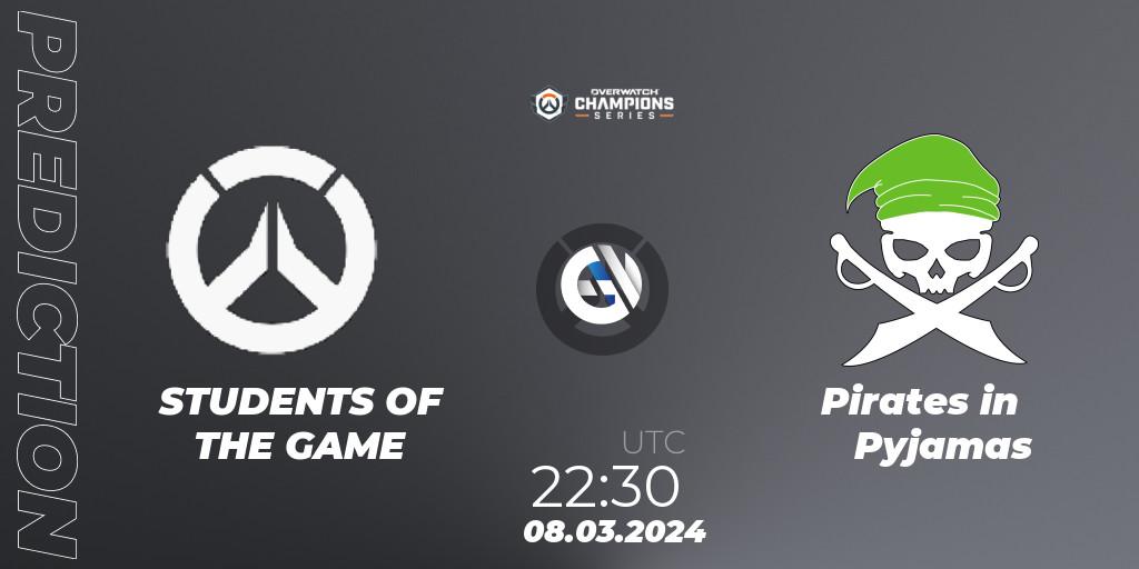 STUDENTS OF THE GAME - Pirates in Pyjamas: Maç tahminleri. 08.03.2024 at 22:30, Overwatch, Overwatch Champions Series 2024 - North America Stage 1 Group Stage
