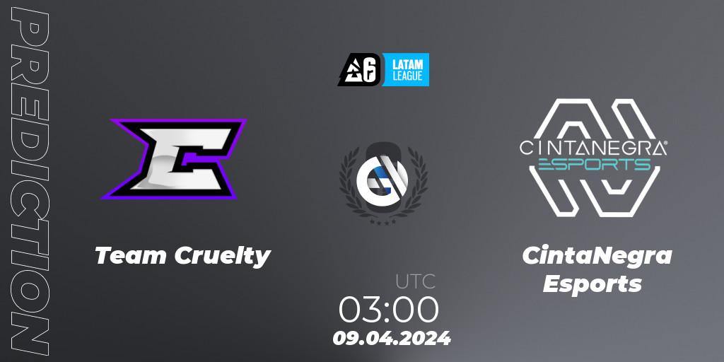 Team Cruelty - CintaNegra Esports: Maç tahminleri. 09.04.2024 at 03:00, Rainbow Six, LATAM League 2024 - Stage 1: LATAM North