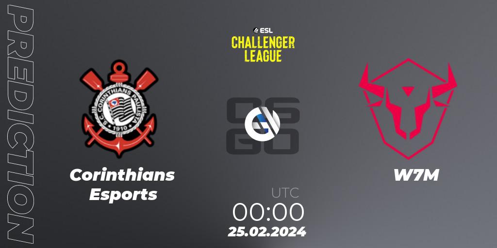 Corinthians Esports - W7M: Maç tahminleri. 25.02.2024 at 00:00, Counter-Strike (CS2), ESL Challenger League Season 47: South America