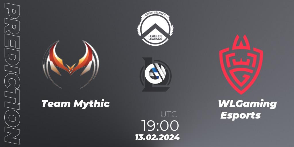 Team Mythic - WLGaming Esports: Maç tahminleri. 13.02.2024 at 19:00, LoL, GLL Spring 2024