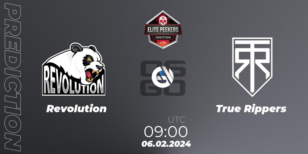 Revolution - True Rippers: Maç tahminleri. 06.02.2024 at 09:30, Counter-Strike (CS2), Elite Peekers Ignition