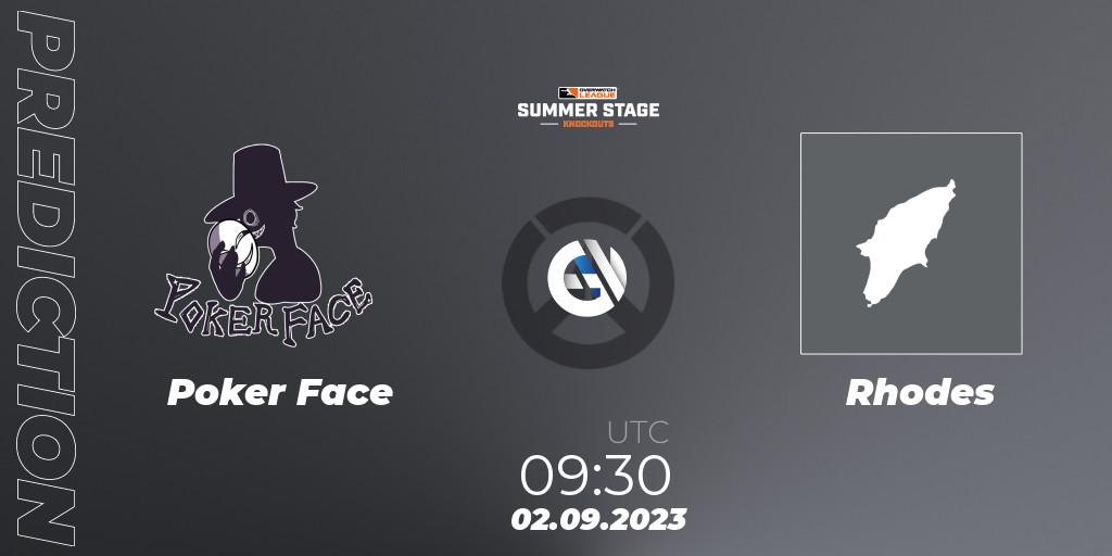 Poker Face - Rhodes: Maç tahminleri. 02.09.2023 at 09:30, Overwatch, Overwatch League 2023 - Summer Stage Knockouts
