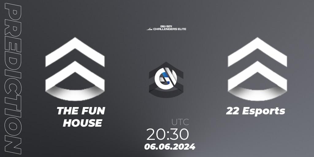 THE FUN HOUSE - 22 Esports: Maç tahminleri. 06.06.2024 at 19:30, Call of Duty, Call of Duty Challengers 2024 - Elite 3: EU