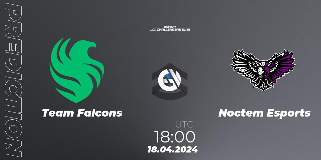 Team Falcons - Noctem Esports: Maç tahminleri. 18.04.2024 at 18:00, Call of Duty, Call of Duty Challengers 2024 - Elite 2: EU