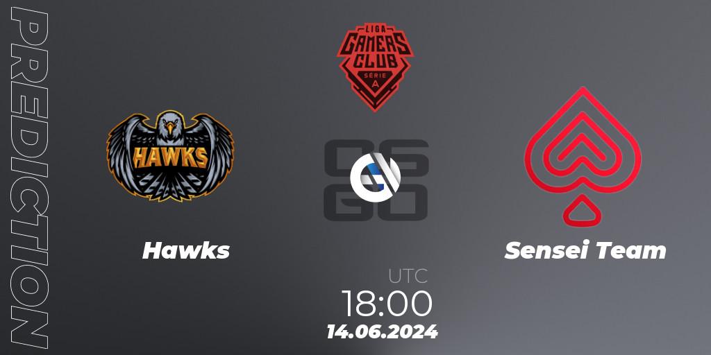 Hawks - Sensei Team: Maç tahminleri. 14.06.2024 at 18:00, Counter-Strike (CS2), Gamers Club Liga Série A: June 2024