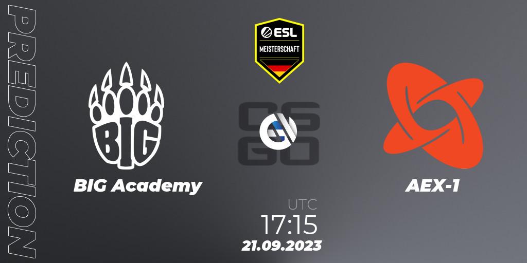 BIG Academy - AEX-1: Maç tahminleri. 21.09.2023 at 17:15, Counter-Strike (CS2), ESL Meisterschaft: Autumn 2023