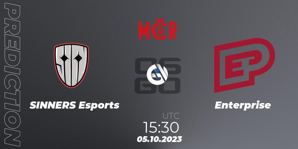 SINNERS Esports - Enterprise: Maç tahminleri. 05.10.2023 at 12:00, Counter-Strike (CS2), Tipsport Cup Prague Fall 2023: Online Stage