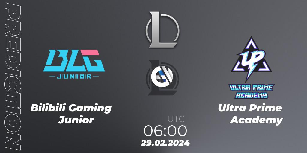 Bilibili Gaming Junior - Ultra Prime Academy: Maç tahminleri. 29.02.2024 at 06:00, LoL, LDL 2024 - Stage 1