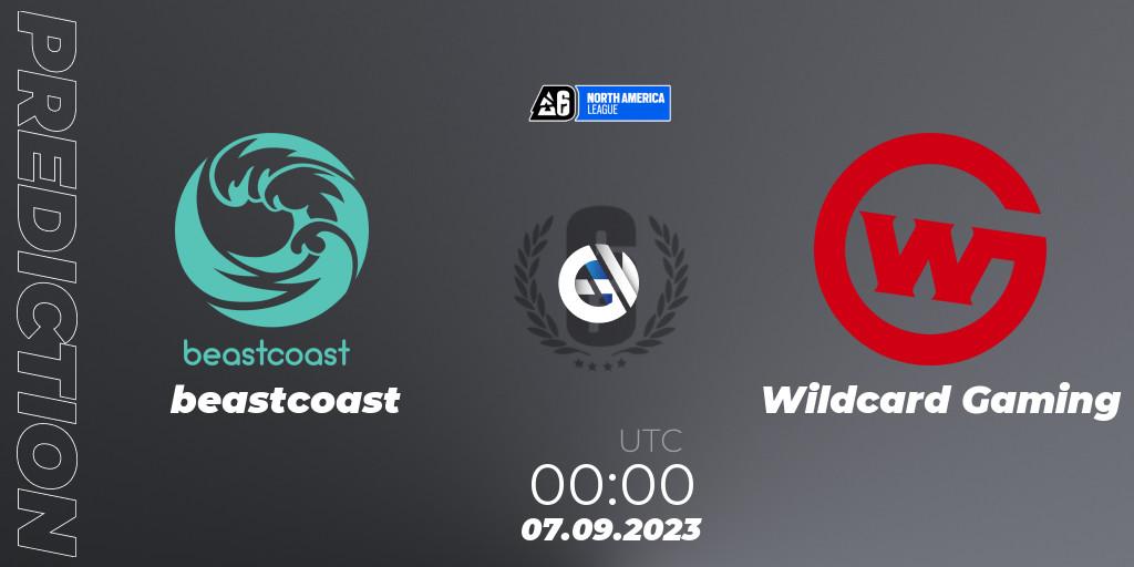 beastcoast - Wildcard Gaming: Maç tahminleri. 07.09.2023 at 00:45, Rainbow Six, North America League 2023 - Stage 2