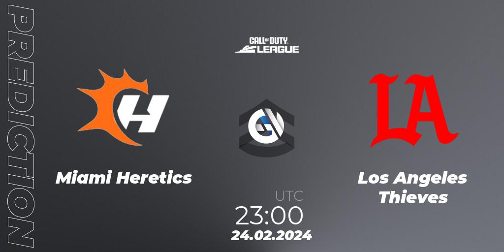 Miami Heretics - Los Angeles Thieves: Maç tahminleri. 24.02.2024 at 23:00, Call of Duty, Call of Duty League 2024: Stage 2 Major Qualifiers