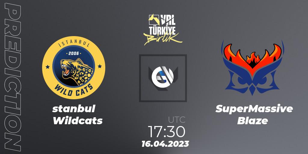 İstanbul Wildcats - SuperMassive Blaze: Maç tahminleri. 16.04.2023 at 16:50, VALORANT, VALORANT Challengers 2023: Turkey Split 2 - Regular Season