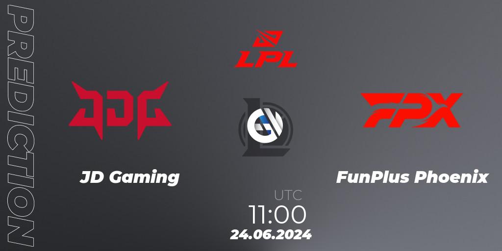 JD Gaming - FunPlus Phoenix: Maç tahminleri. 24.06.2024 at 11:00, LoL, LPL 2024 Summer - Group Stage
