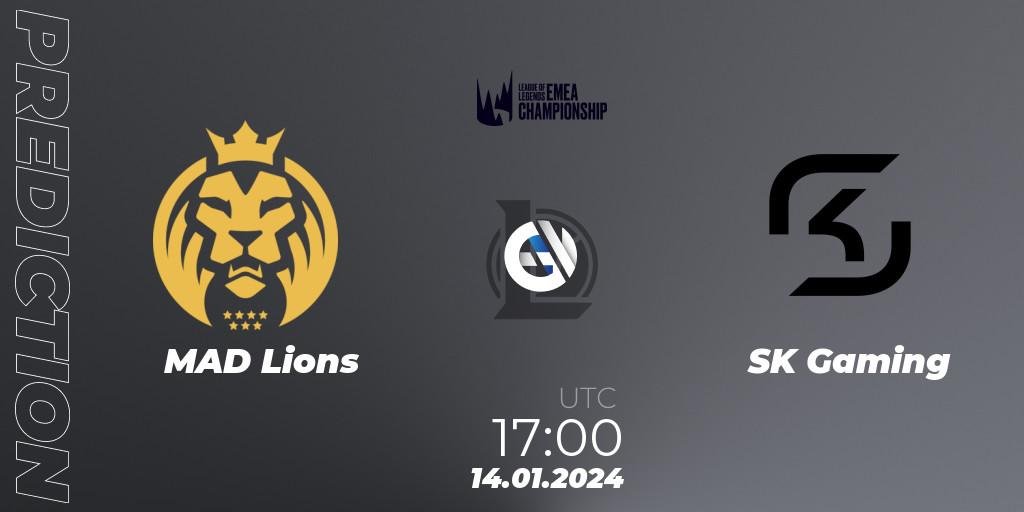 MAD Lions - SK Gaming: Maç tahminleri. 14.01.24, LoL, LEC Winter 2024 - Regular Season