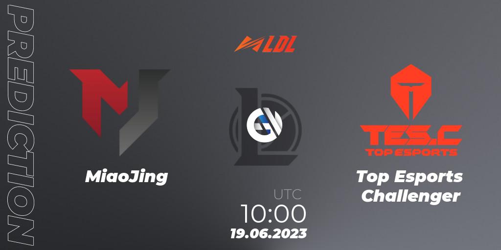 MiaoJing - Top Esports Challenger: Maç tahminleri. 19.06.2023 at 11:00, LoL, LDL 2023 - Regular Season - Stage 3