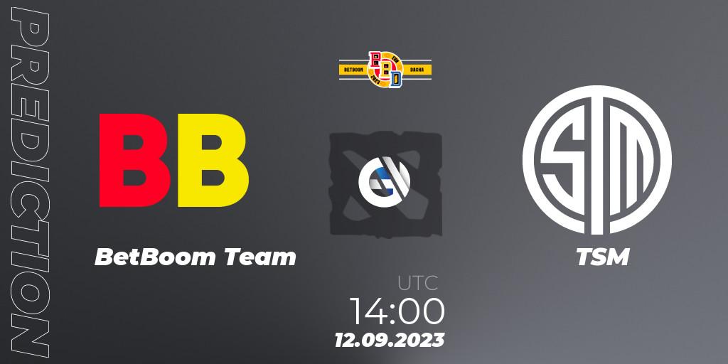 BetBoom Team - TSM: Maç tahminleri. 12.09.2023 at 15:05, Dota 2, BetBoom Dacha