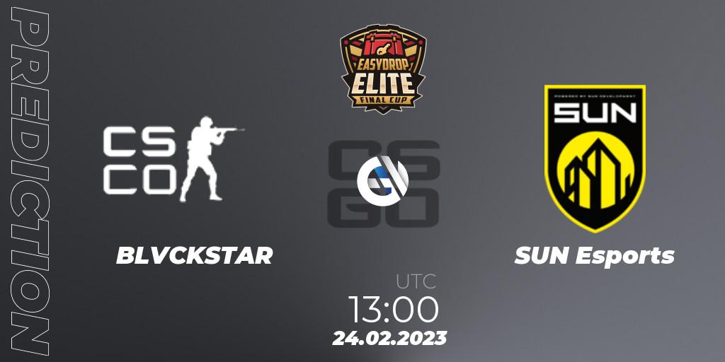BLVCKSTAR - SUN Esports: Maç tahminleri. 24.02.2023 at 13:00, Counter-Strike (CS2), FASTCUP Elite Cup #1