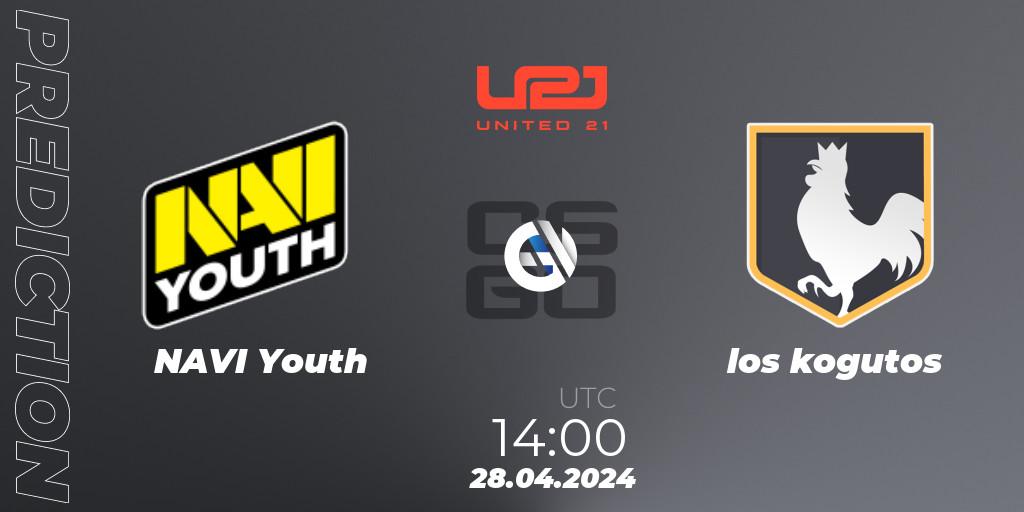 NAVI Youth - los kogutos: Maç tahminleri. 28.04.2024 at 14:00, Counter-Strike (CS2), United21 Season 13: Division 2