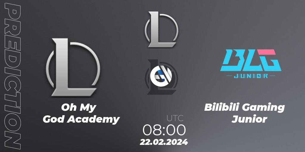 Oh My God Academy - Bilibili Gaming Junior: Maç tahminleri. 22.02.2024 at 08:00, LoL, LDL 2024 - Stage 1
