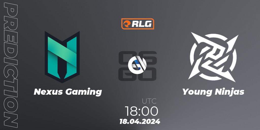 Nexus Gaming - Young Ninjas: Maç tahminleri. 18.04.24, CS2 (CS:GO), RES European Series #2