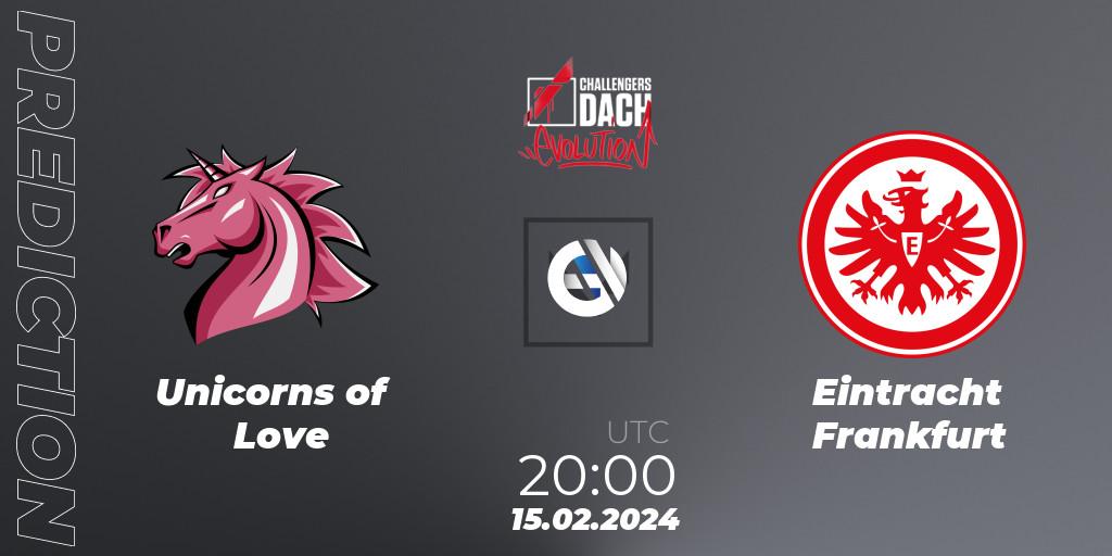 Unicorns of Love - Eintracht Frankfurt: Maç tahminleri. 15.02.2024 at 20:00, VALORANT, VALORANT Challengers 2024 DACH: Evolution Split 1