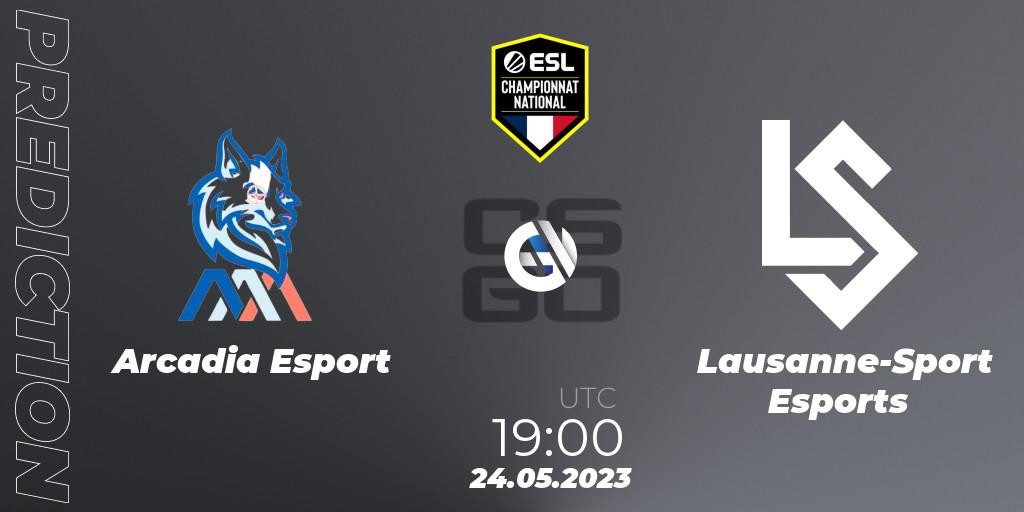 Arcadia Esport - Lausanne-Sport Esports: Maç tahminleri. 24.05.2023 at 19:00, Counter-Strike (CS2), ESL Championnat National Spring 2023