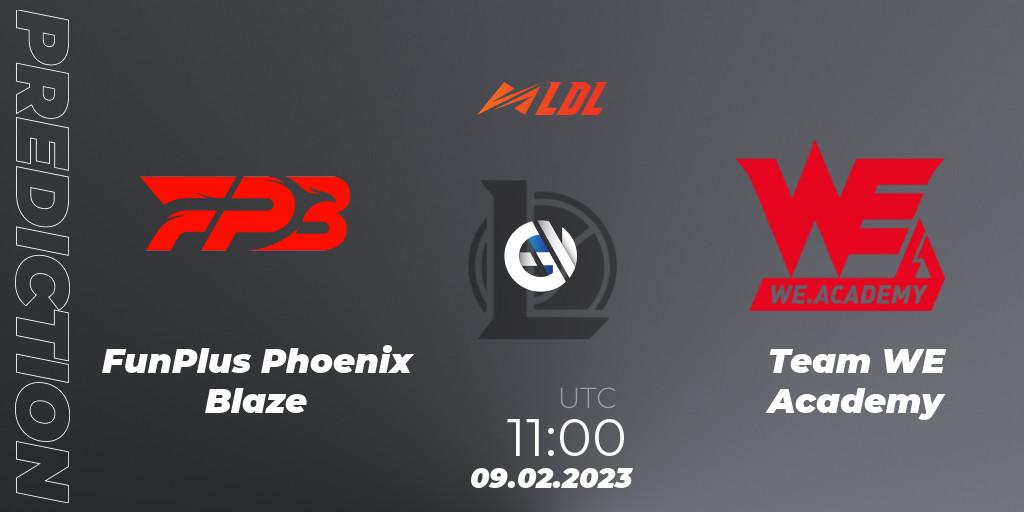 FunPlus Phoenix Blaze - Team WE Academy: Maç tahminleri. 09.02.23, LoL, LDL 2023 - Swiss Stage