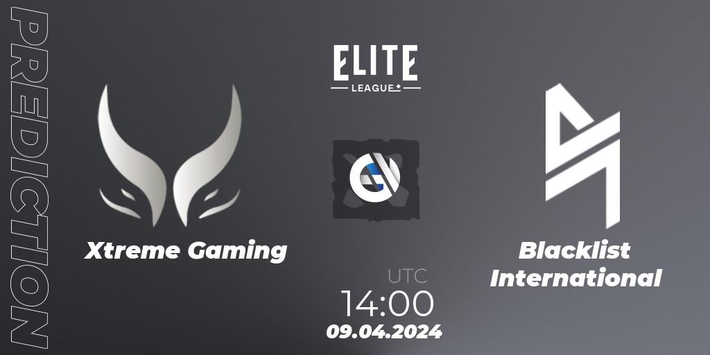 Xtreme Gaming - Blacklist International: Maç tahminleri. 09.04.24, Dota 2, Elite League: Round-Robin Stage