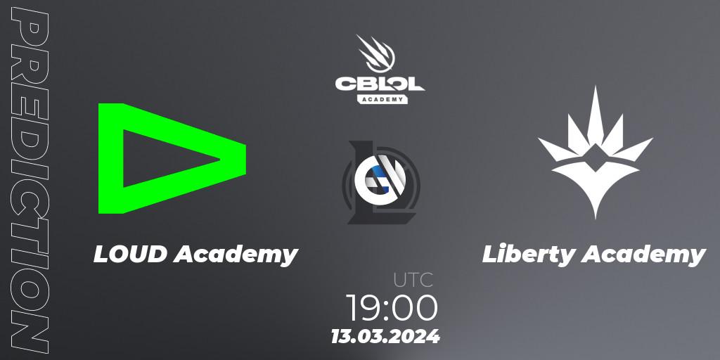 LOUD Academy - Liberty Academy: Maç tahminleri. 13.03.2024 at 19:00, LoL, CBLOL Academy Split 1 2024
