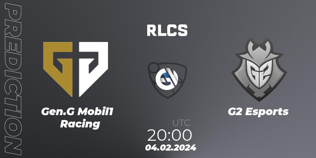 Gen.G Mobil1 Racing - G2 Esports: Maç tahminleri. 04.02.24, Rocket League, RLCS 2024 - Major 1: North America Open Qualifier 1